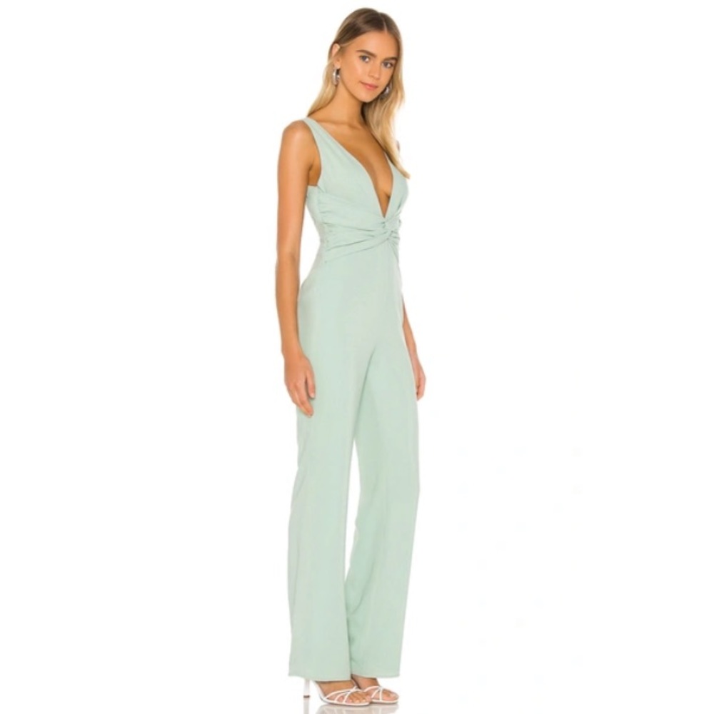 New NBD 
Parker Jumpsuit in Misty Green